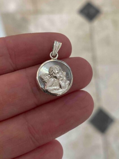 Dije medalla Angel de la guarda