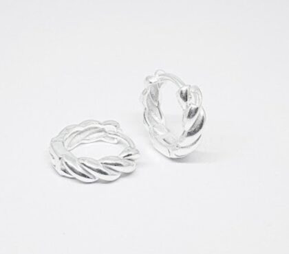 Aros argolla trenzado