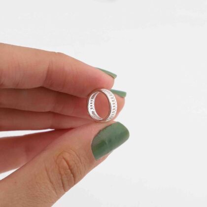 Dije círculo de plata