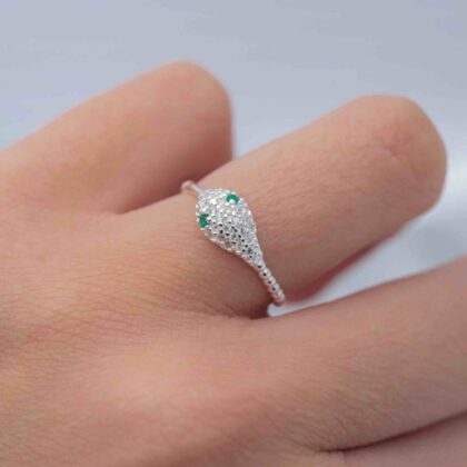 Anillo de plata 925 y cubic