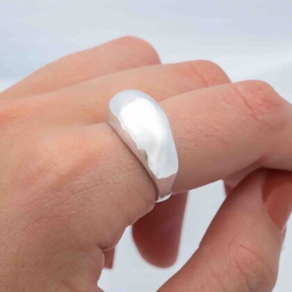 Anillo plata italiana premium