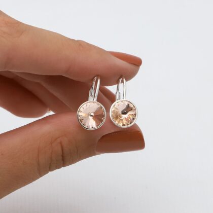 Aros de plata y cubic